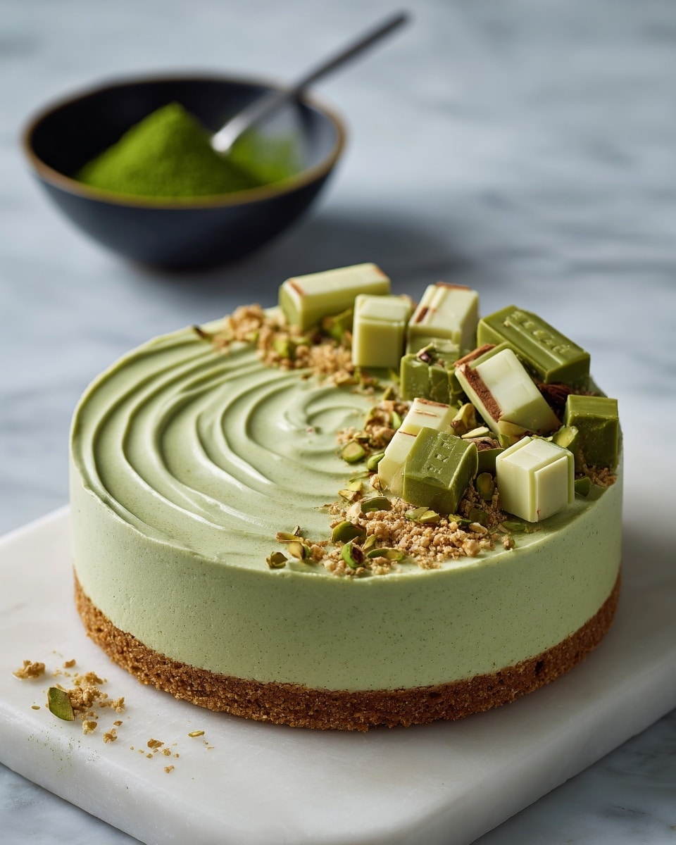 Vegan Matcha No-Bake Cheesecake Recipe