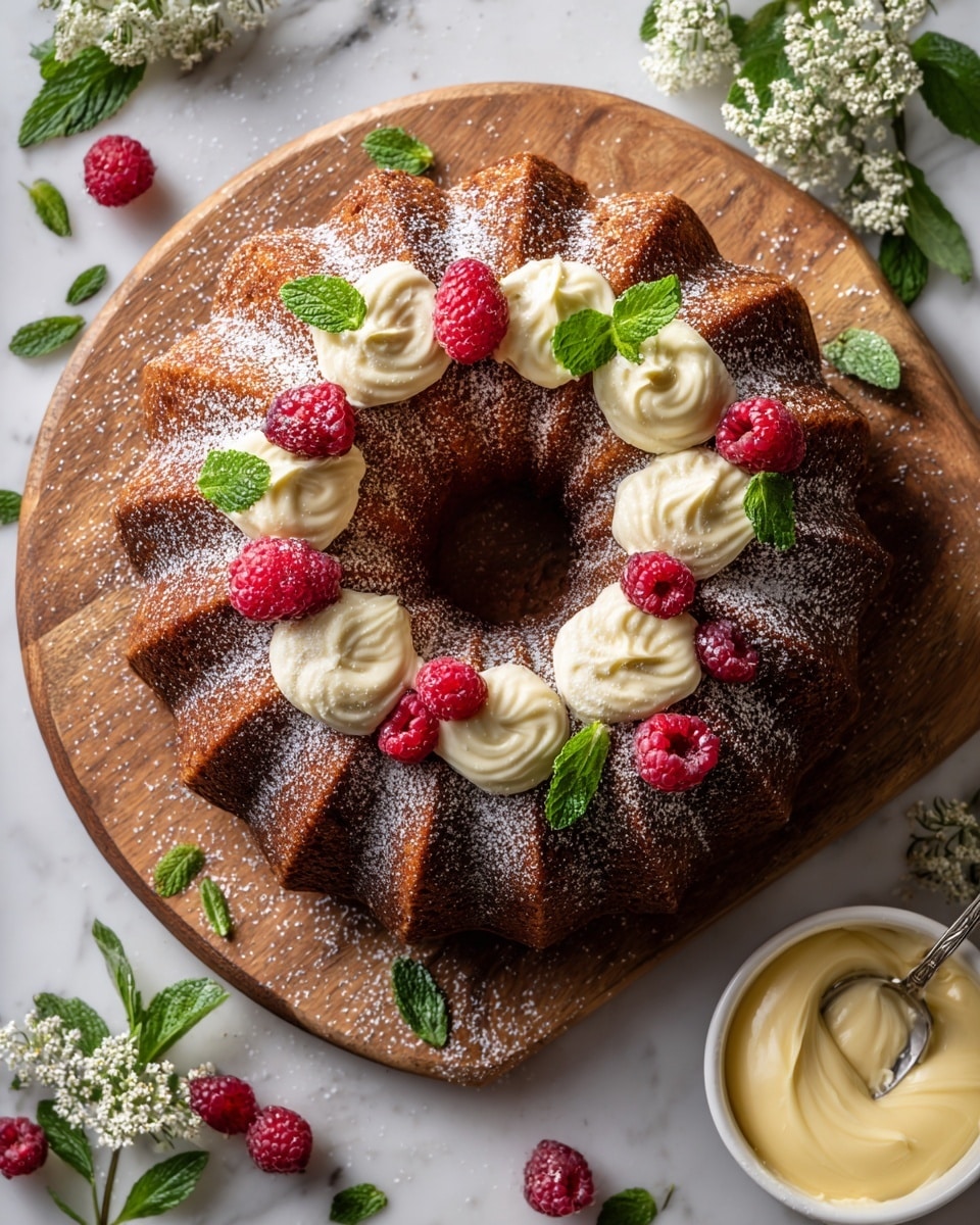 Brownie Wreath with Festive Decorations Recipe