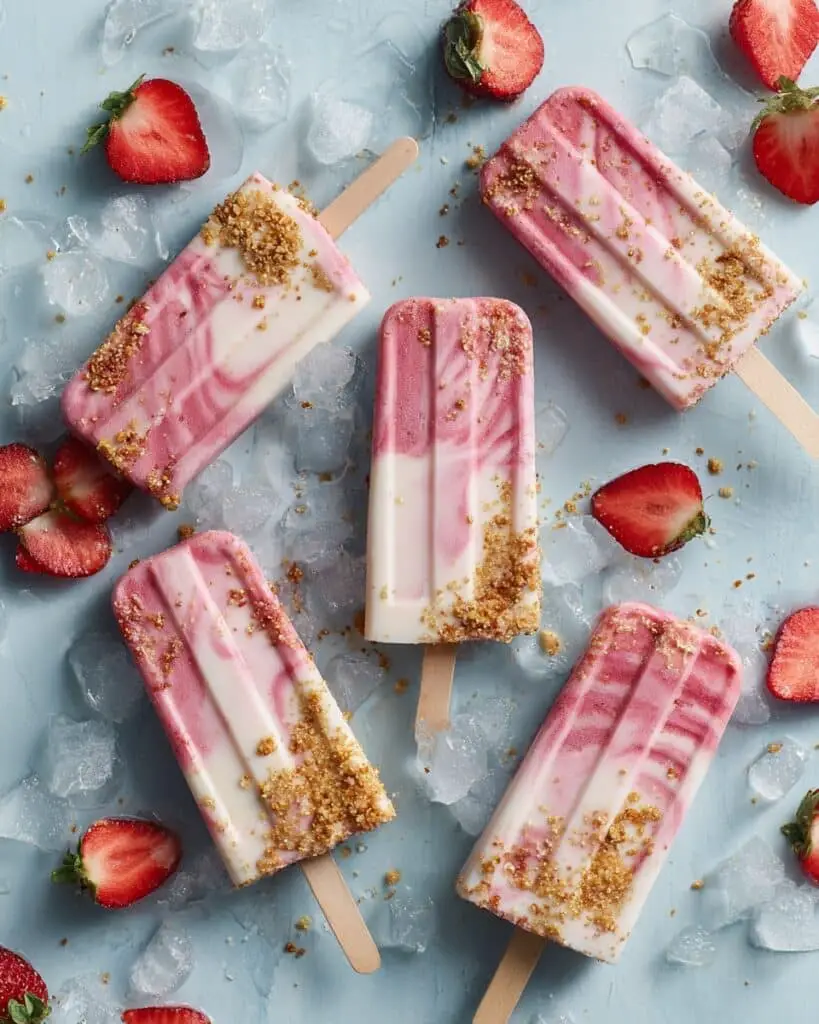 Strawberry Shortcake Cream Popsicles Recipe