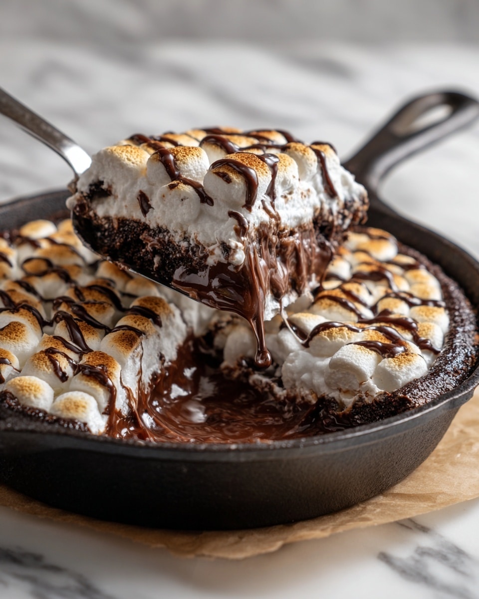 Chocolate Chip Marshmallow Skillet Cookies Recipe