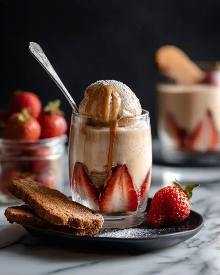 Classic Italian Cream Custard with Strawberries and Marsala Recipe