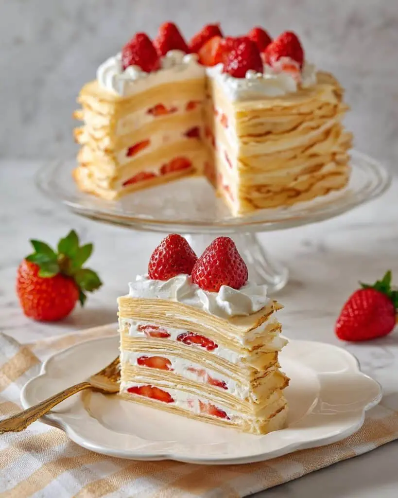 Strawberry Crepe Cake Recipe