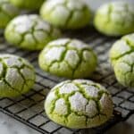 Matcha Crinkle Cookies Recipe