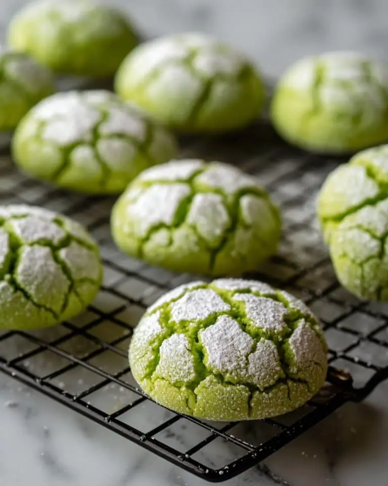 Matcha Crinkle Cookies Recipe