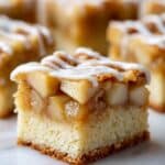 Apple Cobbler Bars with Vanilla Glaze Recipe
