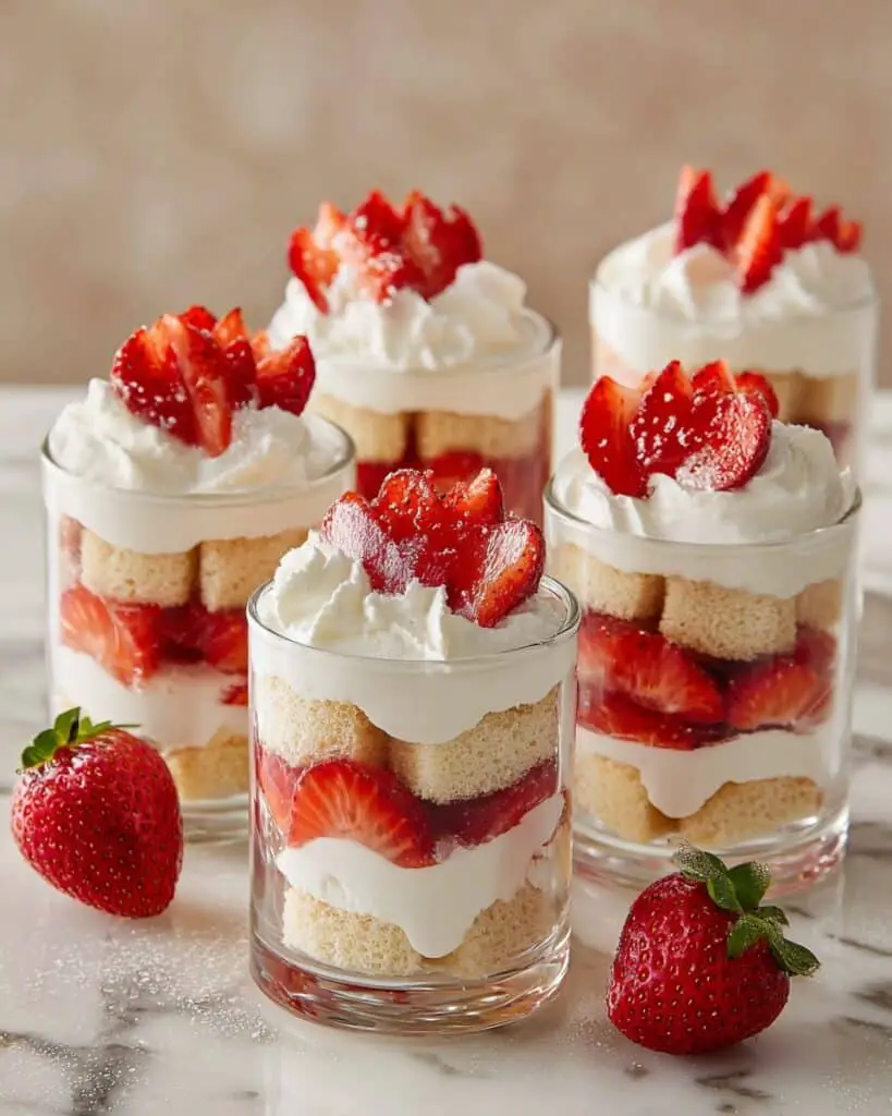 Strawberry Shortcake Cups with Lemony Pound Cake Recipe