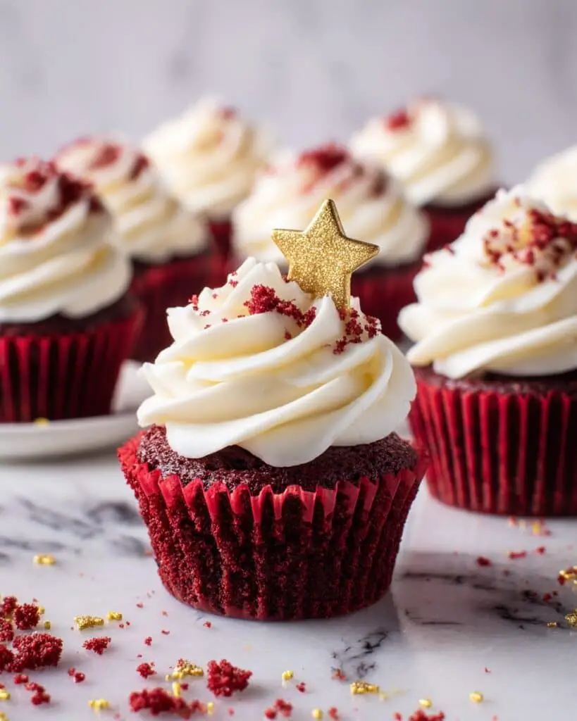 Mini Red Velvet Cupcakes with Cream Cheese Frosting Recipe