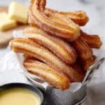 Baked Cinnamon Sugar Churros with Chocolate and Coconut Recipe