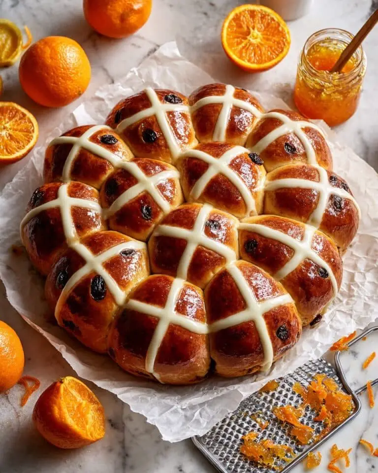 Hot Cross Buns with Marmalade Glaze Recipe