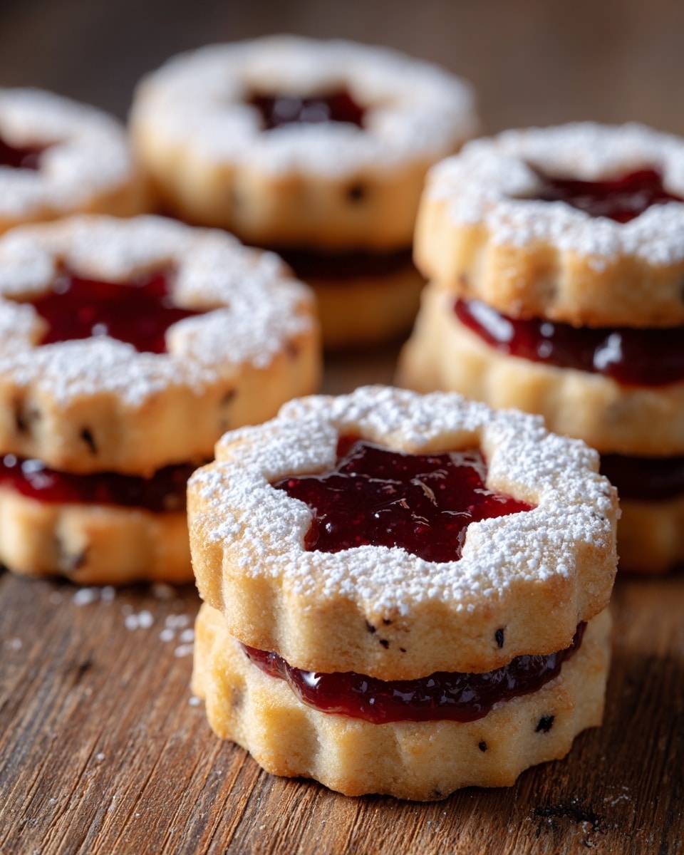 Cranberry Linzer Cookies Recipe
