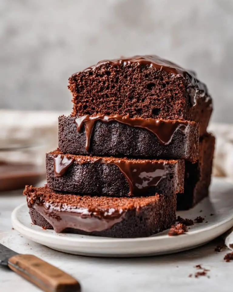 Chocolate Loaf Cake with Rich Cocoa Glaze Recipe