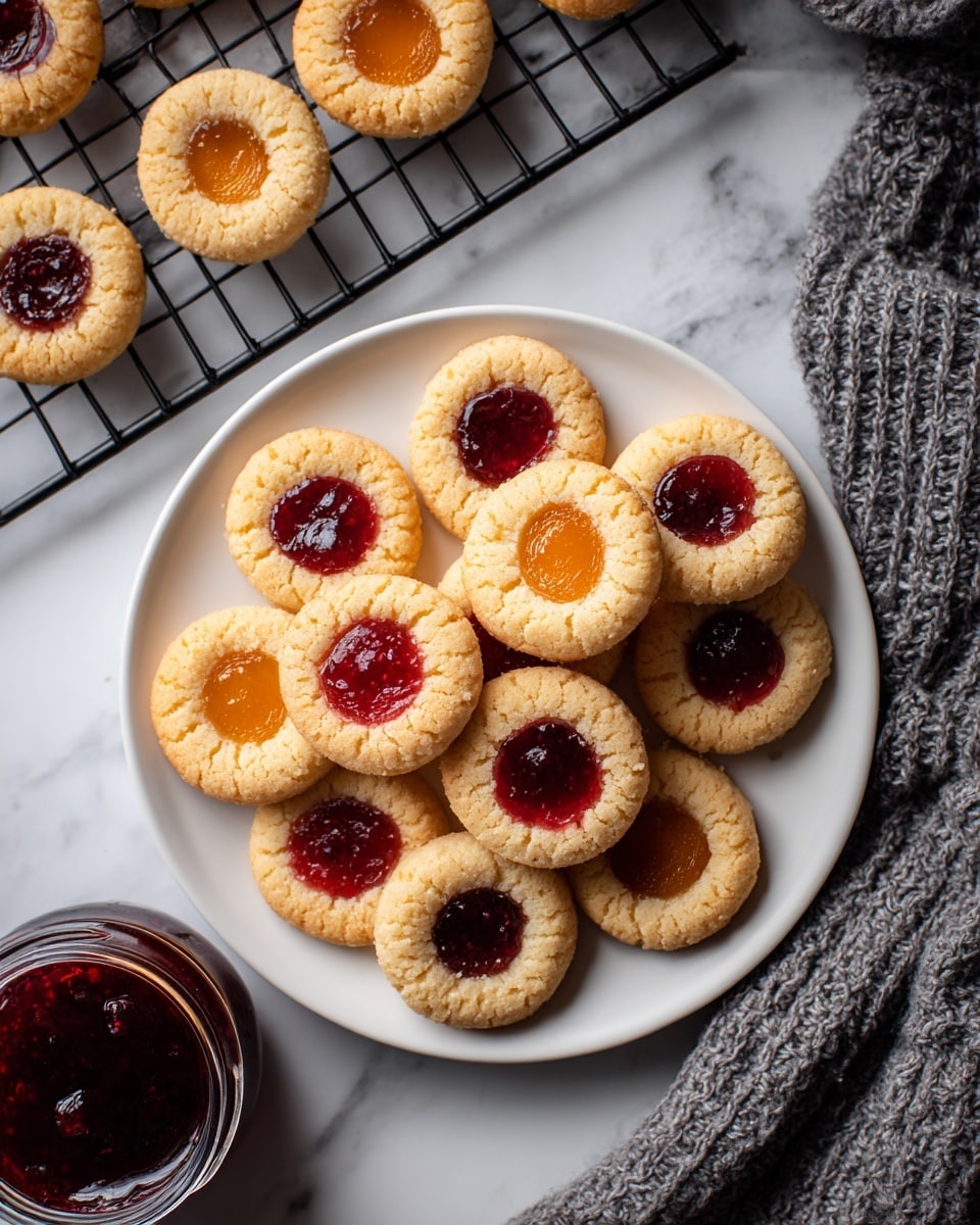 Thumbprint Cookies with Jam or Nutella Recipe