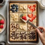 Sheet Pan Pancakes with Mixed Fruit and Chocolate Chips Recipe