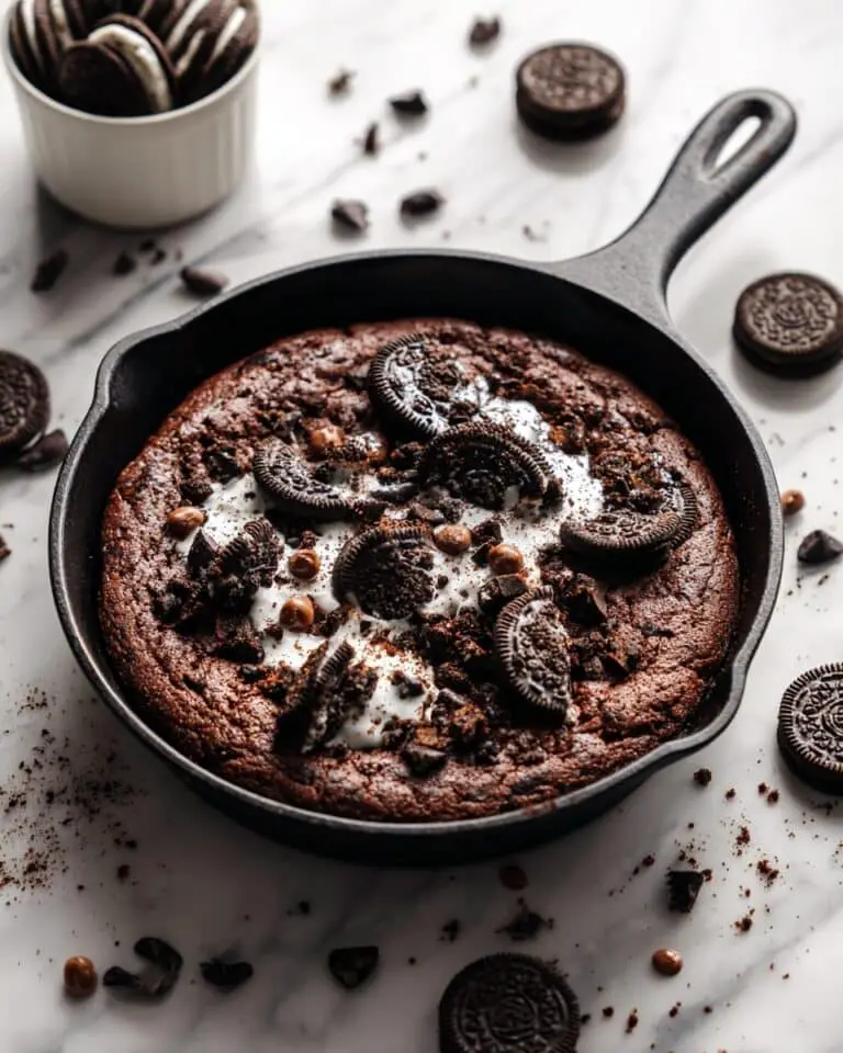 Oreo Skillet Brownies Recipe