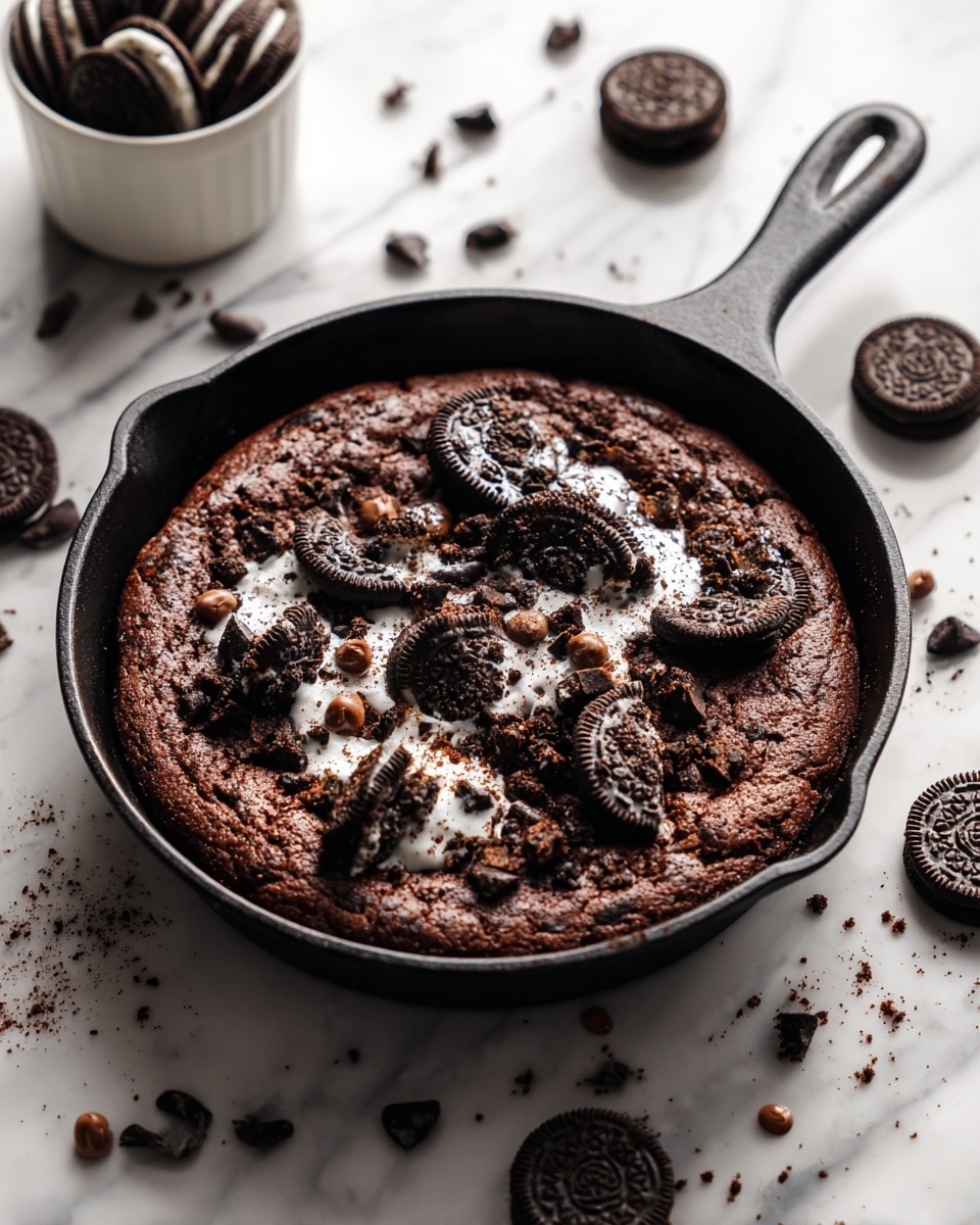 Oreo Skillet Brownies Recipe