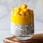 Mango Chia Pudding with Toasted Coconut Flakes Recipe