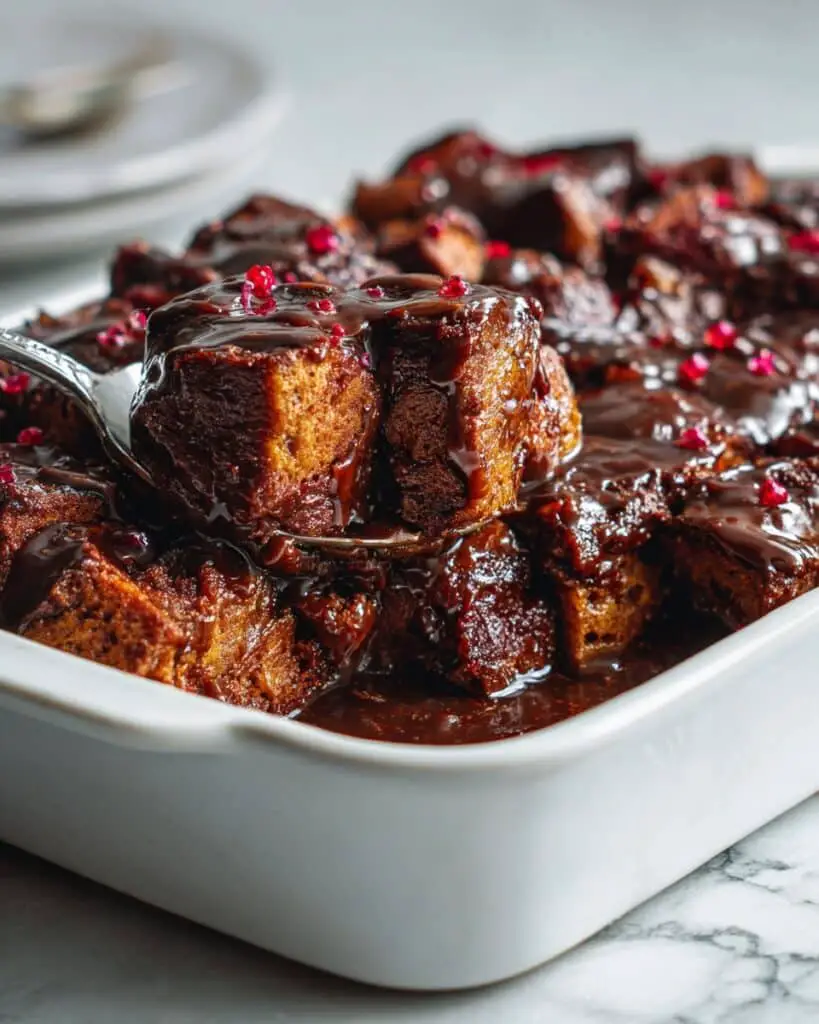 Easy Chocolate Bread Pudding Recipe