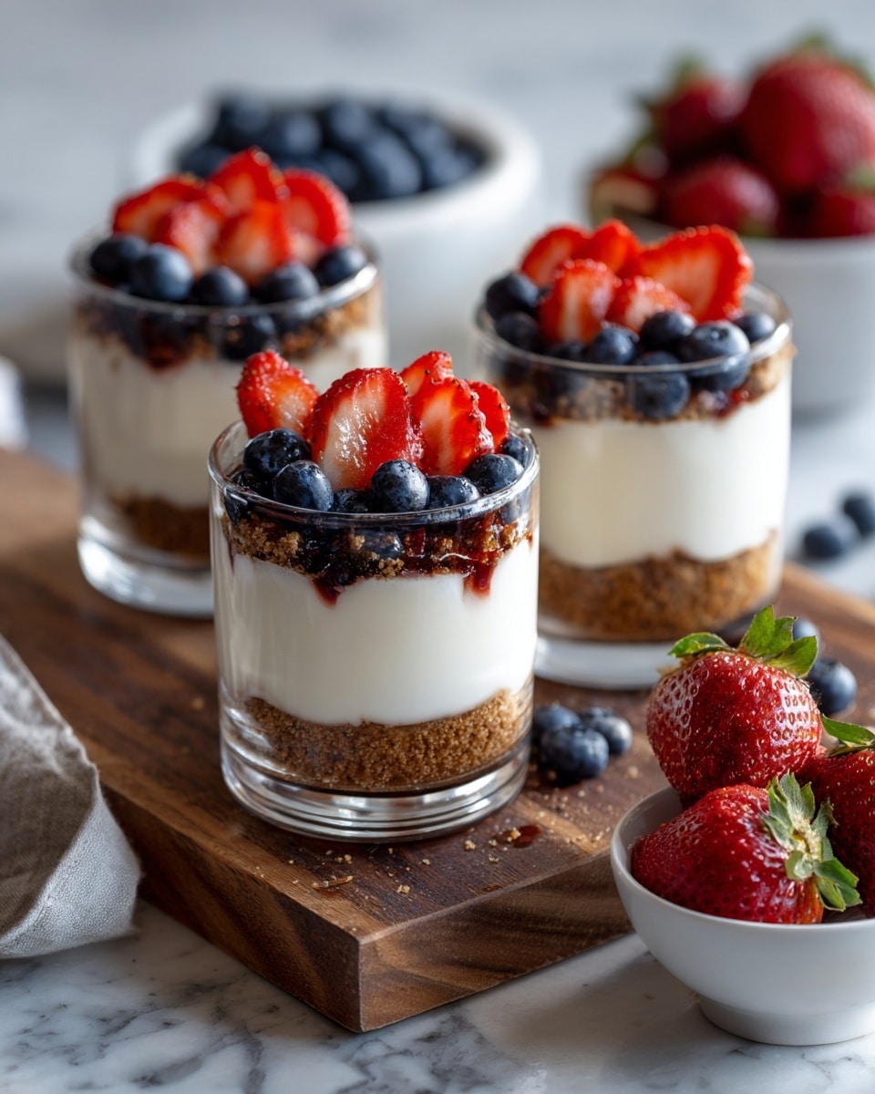 Mini Strawberry Blueberry Angel Food Cake Trifles Recipe