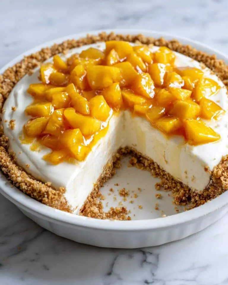 Peaches and Cream Cheesecake Recipe