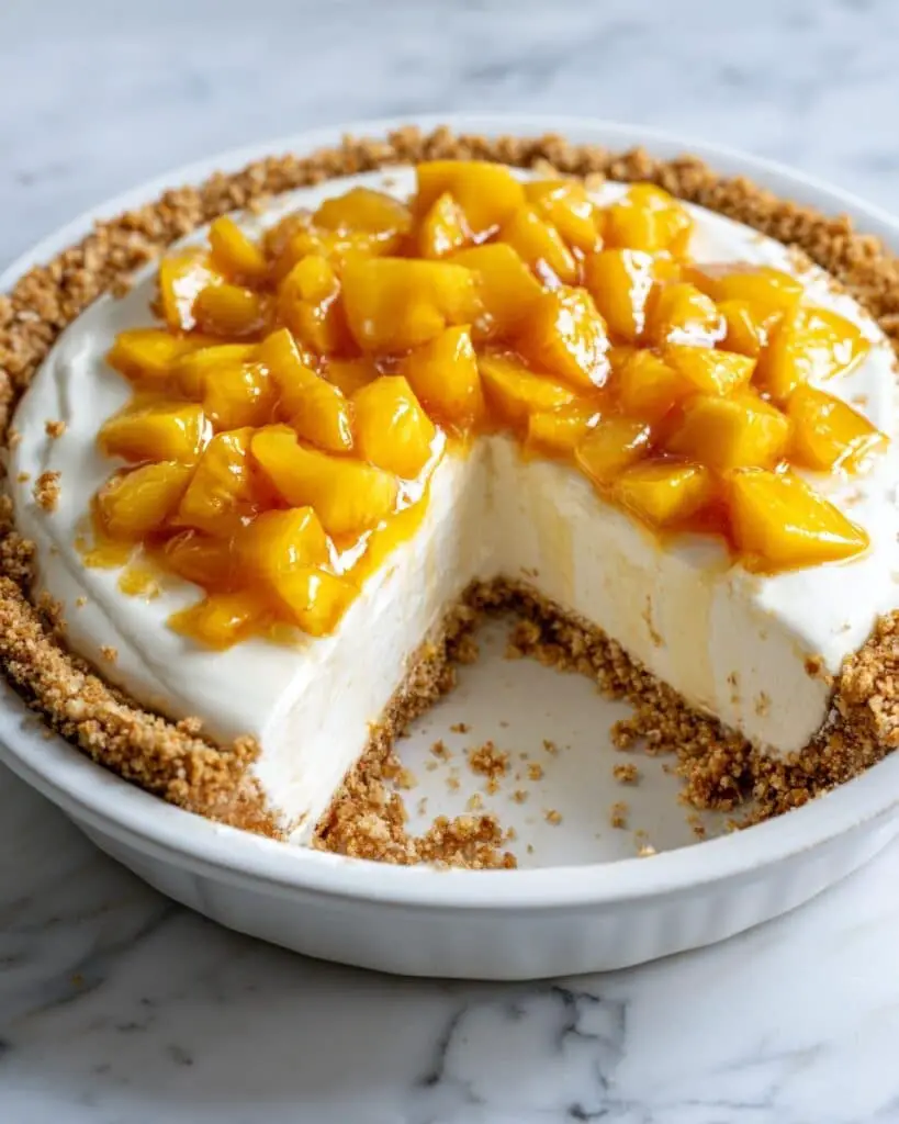 Peaches and Cream Cheesecake Recipe