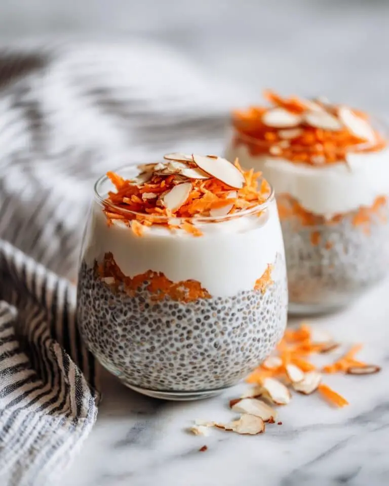 Carrot Cake Chia Pudding with Cottage Cheese Recipe