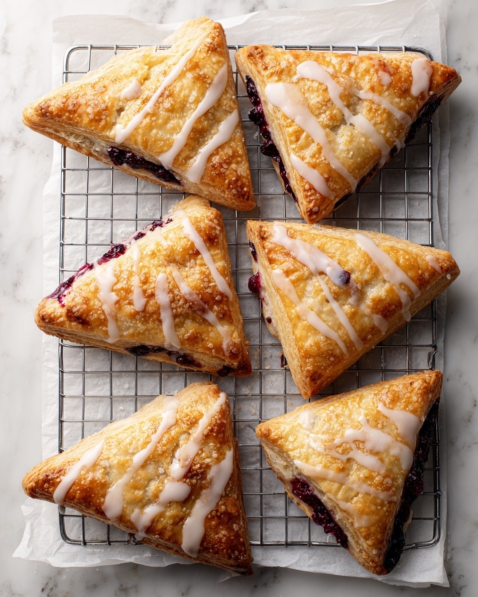 Glazed Lemon Blueberry Scones Recipe