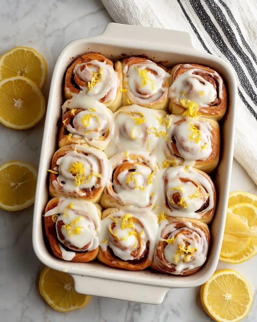 Lemon Sweet Rolls with Cream Cheese Icing Recipe