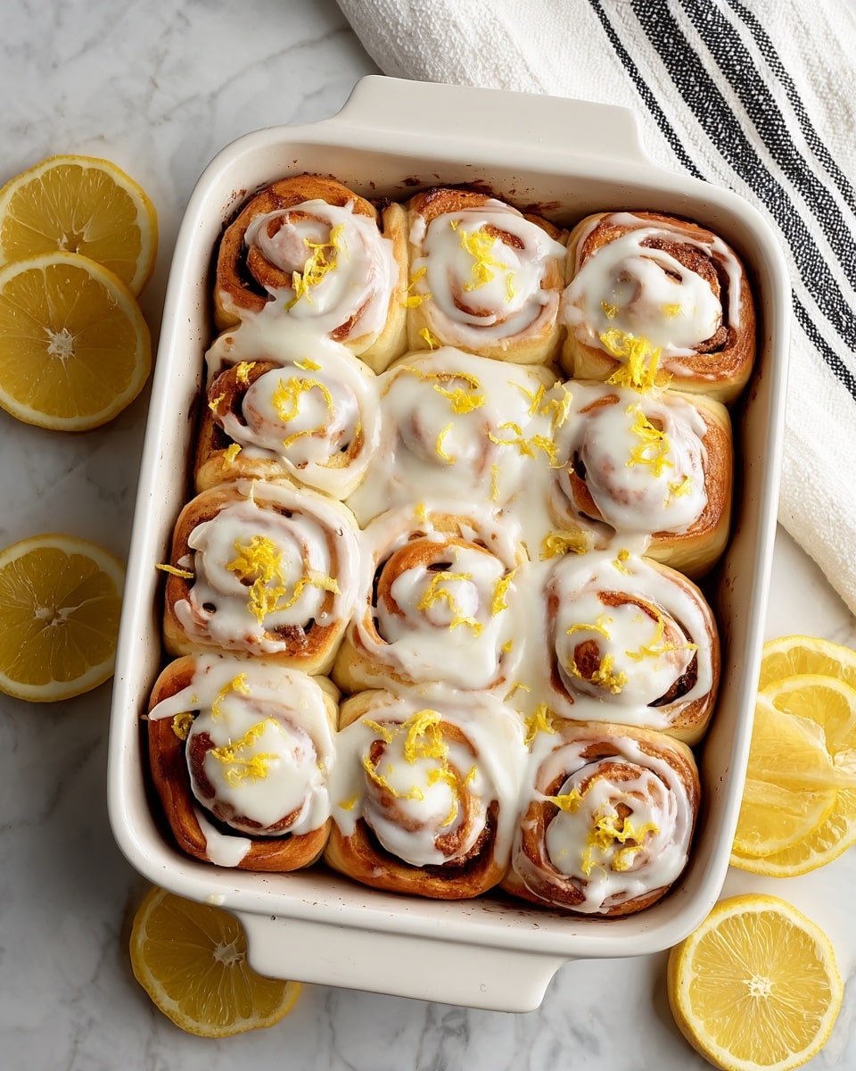 Lemon Sweet Rolls with Cream Cheese Icing Recipe