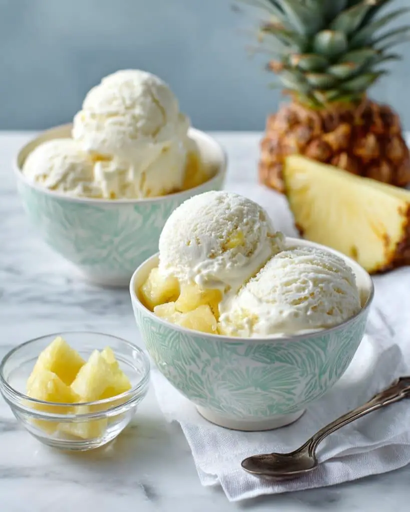 Homemade Pineapple Ice Cream Recipe