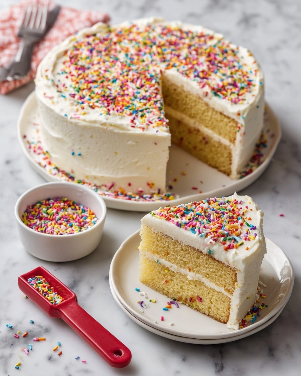 Mini Vanilla Cake with Vanilla Buttercream Frosting Recipe