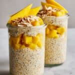 Mango Overnight Oats - Vegan and Gluten Free Recipe
