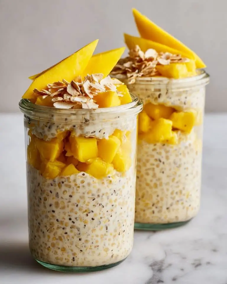 Mango Overnight Oats – Vegan and Gluten Free Recipe