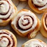 Puff Pastry Cinnamon Rolls with Cream Cheese Frosting Recipe