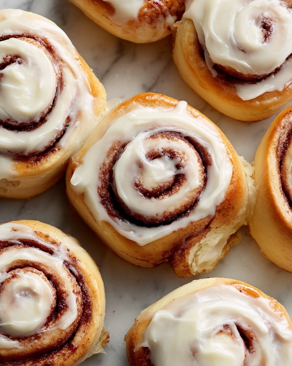 Puff Pastry Cinnamon Rolls with Cream Cheese Frosting Recipe