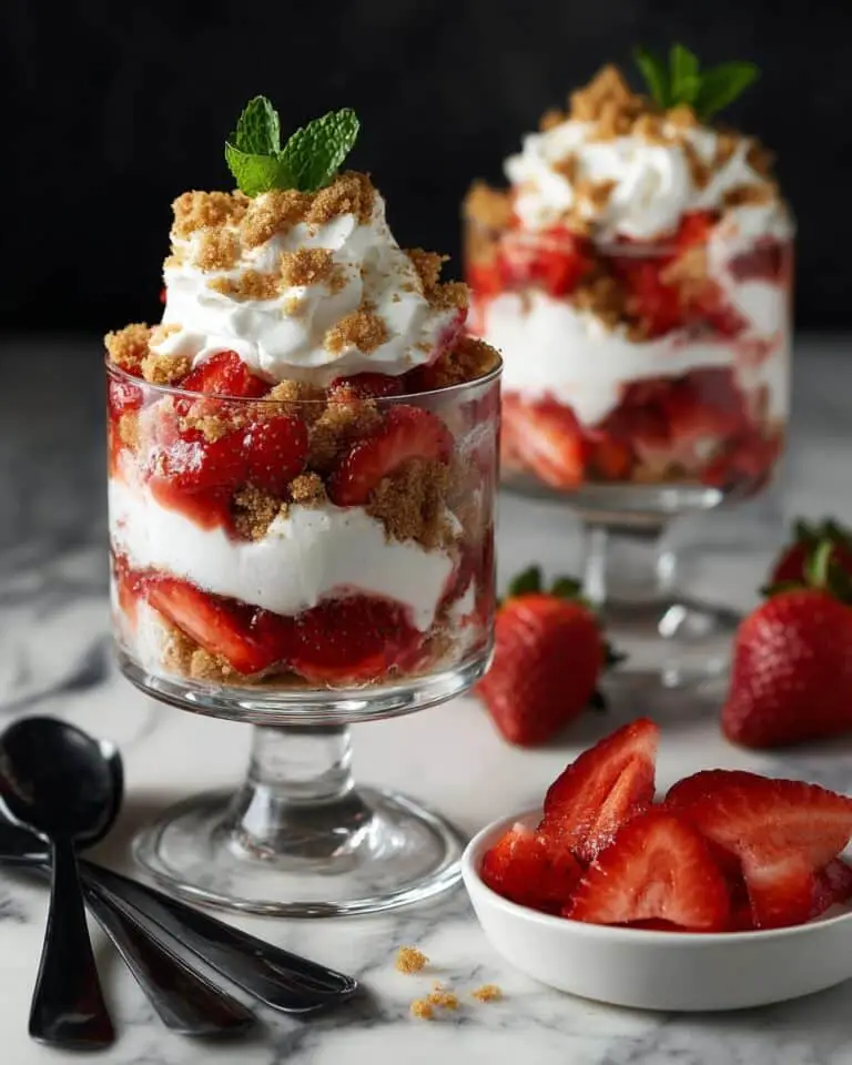 Strawberry Parfait with Lotus Biscoff and Orange Liqueur Recipe