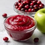Easy Homemade Cranberry Applesauce with Maple Syrup Recipe