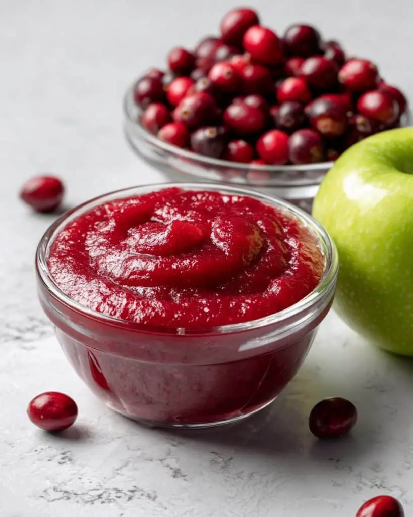Easy Homemade Cranberry Applesauce with Maple Syrup Recipe