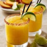 Frozen Peach Margarita Slushies Recipe