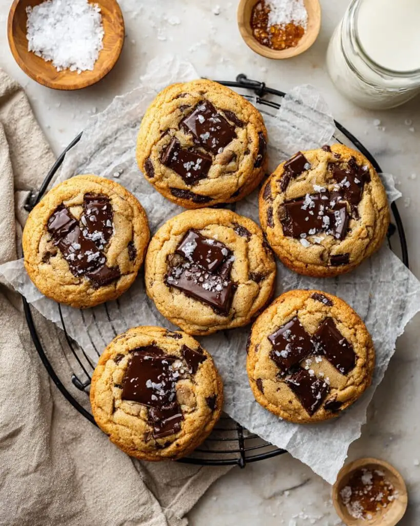 Salted Brown Butter Banana Chocolate Chunk Cookies Recipe