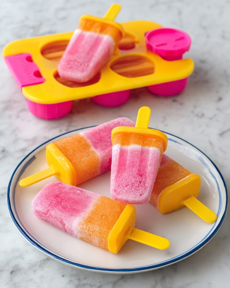 Mango Cherry Popsicles Recipe