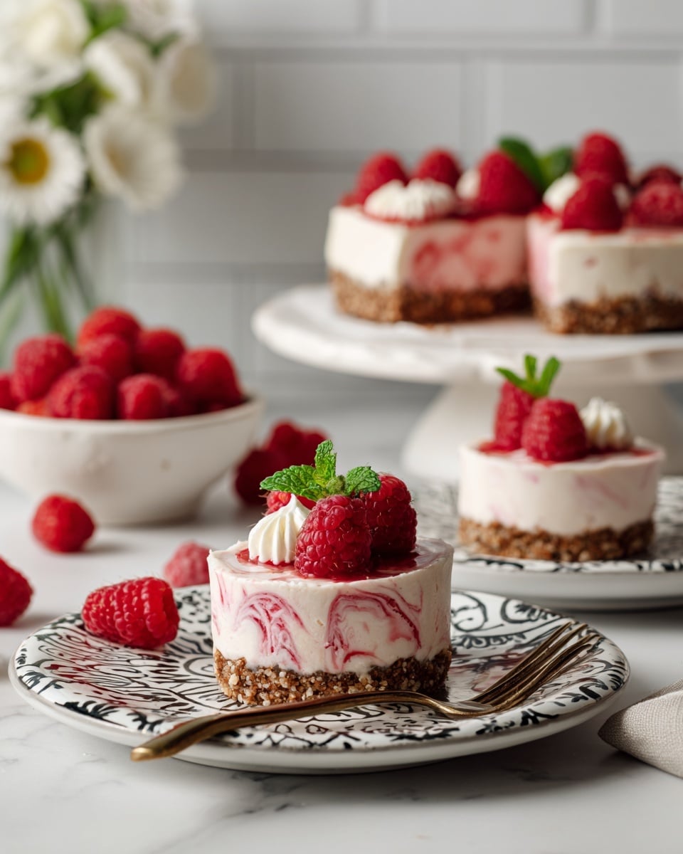 Gluten-Free Raspberry Swirl Cheesecake Recipe