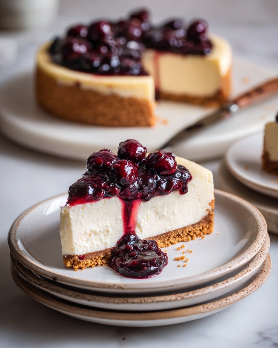 Sweet and Tangy Baked Cranberry Cheesecake Recipe