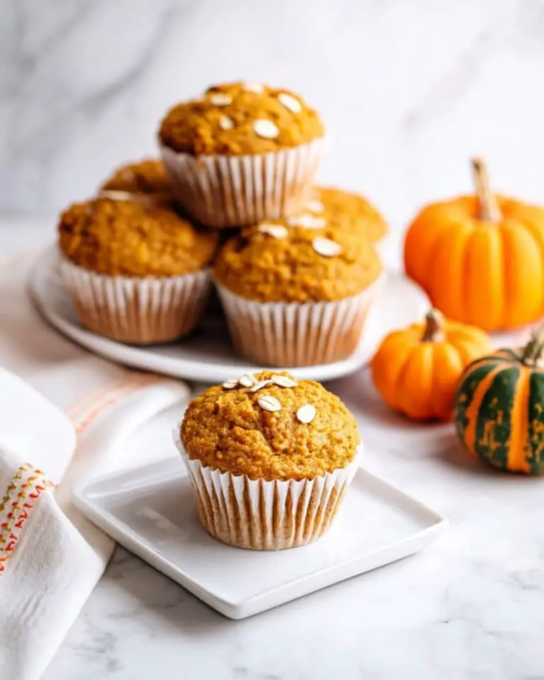 Healthy Pumpkin Banana Oat Muffins Recipe