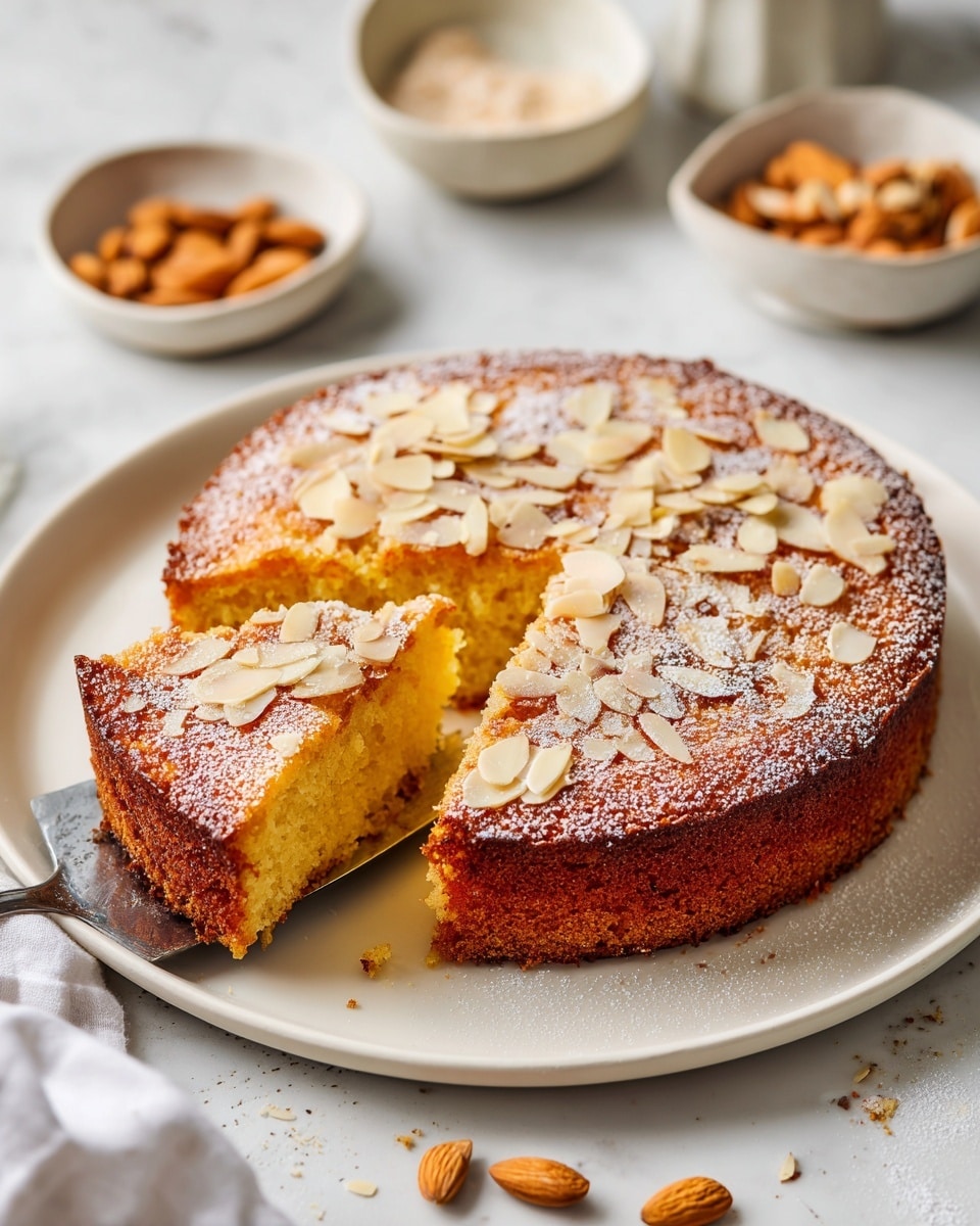 Cardamom Lemon Almond Cake Recipe