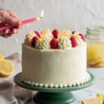 Layered Vanilla Cake with Lemon Curd and Vanilla Bean Italian Meringue Buttercream Recipe