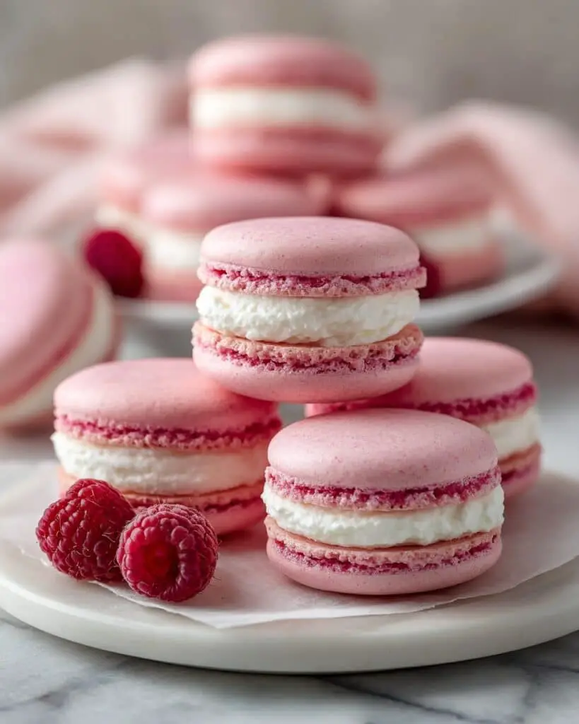 Pink Raspberry Macarons Recipe