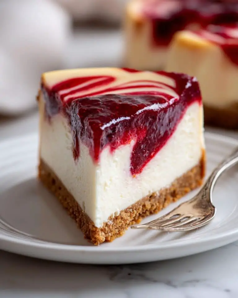 No-Bake Raspberry Cheesecake Bars Recipe