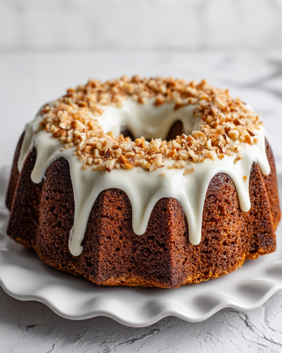 Carrot Bundt Cake with Cream Cheese Glaze Recipe
