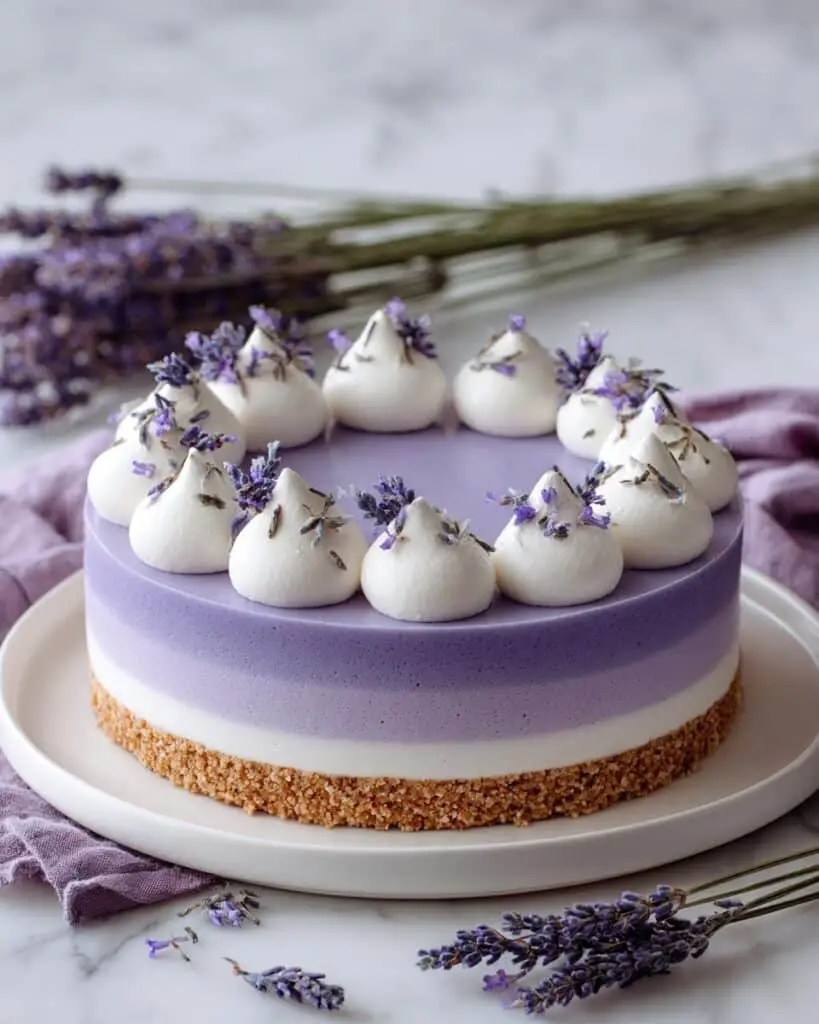 No Bake Lavender Cheesecake Recipe