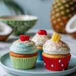 Vegan Piña Colada Cupcakes with Coconut Buttercream Recipe